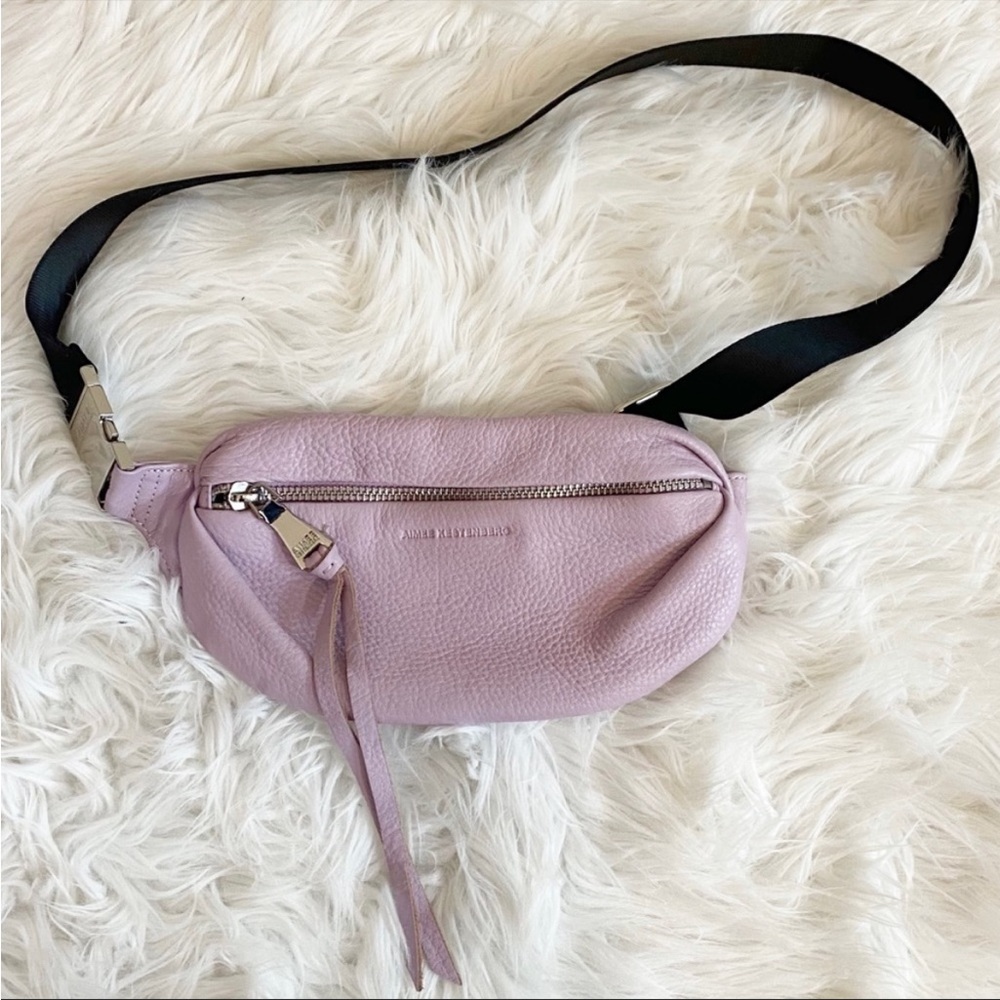Aimee Kestenberg Genuine Leather Lavender Matte Milan Bum Bag